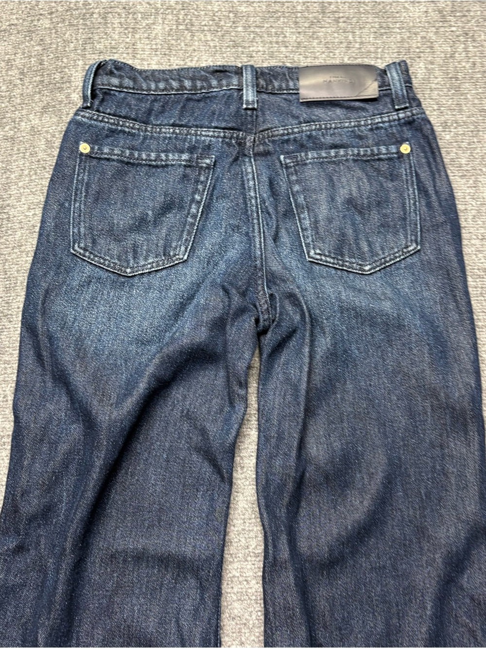 7 For All Mankind Jeans Womens 25 Blue Modern Dojo Tailorless Stormy Wide Leg - Picture 14 of 15